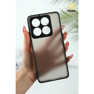 Xiaomi Mi 14T Pro Kılıf Mat Parmak Izi Yapmaz Kamera Korumalı Renkli Tuşlu Sert Silikon Kapak