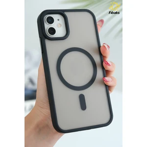 iPhone 12 - 12 Pro Kılıf Kamera Çıkıntılı Magsafe Şarj Destekli Yumuşak Kenarlı Mat Kapak