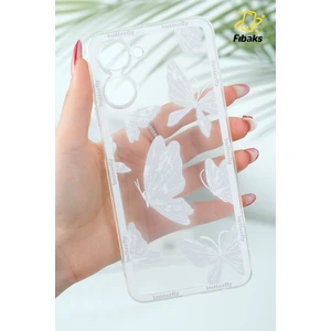 Realme 10 4g Kılıf Şeffaf Kelebek Tasarımlı Desenli Kamera Korumalı Yumuşak Silikon Kapak