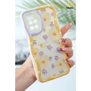 Xiaomi Redmi 10 2022 Uyumlu Kılıf Tasarımlı Desenli Kamera Korumalı Papatya Çiçek Renkli Silikon Kapak