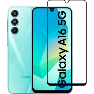 Samsung Galaxy A16 Kırılmaz Cam Tam Ekran Koruyucu 150CC Antistatik Büyük Kenar 9h Temperli Koruma