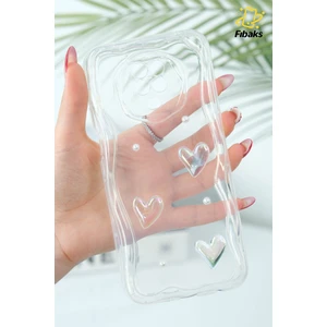 Xiaomi Redmi Note 9 Pro - 9s Kılıf 3D Kalpli Inci Tasarımlı Desenli Kamera Korumalı Silikon Kapak