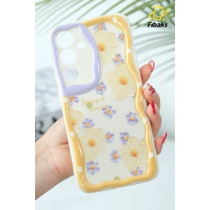 Samsung Galaxy A15 Uyumlu Kılıf Tasarımlı Desenli Kamera Korumalı Papatya Çiçek Renkli Silikon Kapak