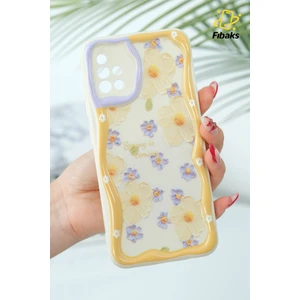 Samsung Galaxy A51 Uyumlu Kılıf Tasarımlı Desenli Kamera Korumalı Papatya Çiçek Renkli Silikon Kapak