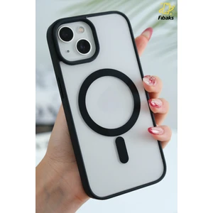 Apple iPhone 13 - 14 - 15 Magsafe Wireless Şarj Özellikli Tam Koruma Renkli Sert Silikon Kılıf