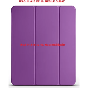 Apple iPad Air 11 10.9 Inç Air 4 5 6 2020 2022 2024 Kılıf Pu Deri Ön Arka Tam Koruma Standlı Katlanabilir Uyku Modlu Smart Kapak