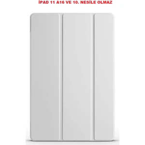 Apple iPad Air 11 10.9 Inç Air 4 5 6 2020 2022 2024 Kılıf Pu Deri Ön Arka Tam Koruma Standlı Katlanabilir Uyku Modlu Smart Kapak