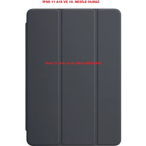 Apple iPad Air 11 4/5/6 10.9 Kılıf Pu Deri Ön Arka Tam Koruma Katlanabilir Uyku Modlu Smart Kapak