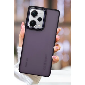 Xiaomi Redmi Note 12 Pro 5g Kılıf Metal Çerçeve Hassas Butonlu Renkli Buzlu Şeffaf Transparan Kapak