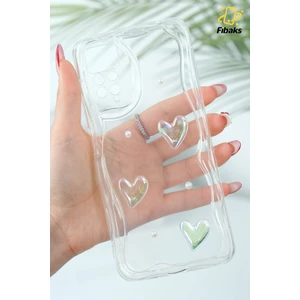 Xiaomi Redmi Note 11 Pro/12 Pro 4g Kılıf 3D Kalpli Inci Tasarımlı Desenli Kamera Korumalı Silikon Kapak