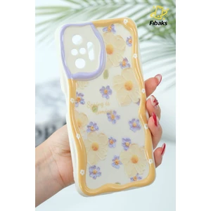 Xiaomi Redmi Note 10 Pro Uyumlu Kılıf Tasarımlı Desenli Kamera Korumalı Papatya Çiçek Renkli Silikon Kapak