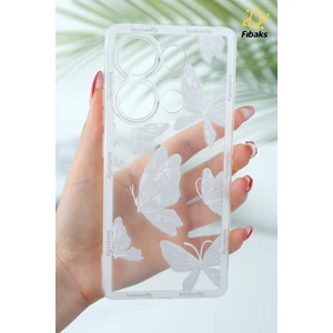 Poco M6 Pro 4g Kılıf Tasarımlı Desenli Kamera Korumalı Şeffaf Kelebek Esnek Yumuşak Silikon Kapak