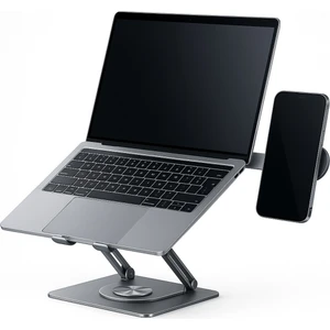 Alüminyum Katlanır 40KG Kapasite 360° Laptop Ipad Macbook Tablet Standı & Magsafe Telefon Tutucu