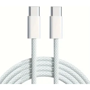 iPhone Samsung Xiaomi Huawei Type-c to Type-C 60W 1M Halat Örgü Hızlı Şarj ve Data Kablosu