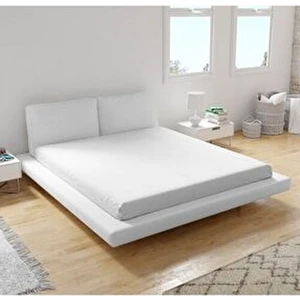 Bio Cotton Lastikli Çarşaf %100 Pamuk Penye Kumaş 160 x 200 cm Düz Desenli Beyaz