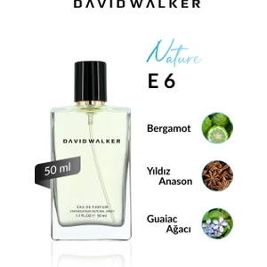 David Walker E6 Smith 50 ml Erkek Parfüm | Nature-Odunsu