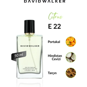 David Walker E22 Huget 50 ml Erkek Parfüm | Citrus-Meyve