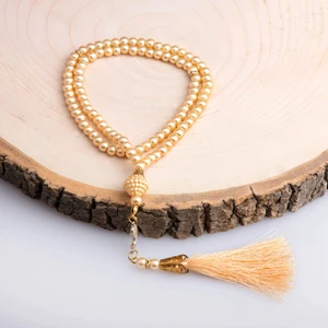 Vavlı Inci Tesbih Gold (99LU - 6mm)