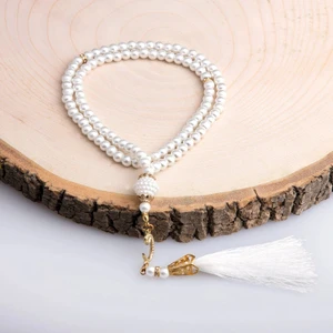 Vavlı Inci Tesbih Krem (99LU - 6mm)