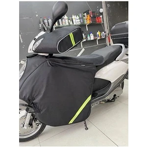 Scooter Için Kışlık Yağmur ve Rüzgar Geçirmez Elcik ve Diz Örtüsü Set