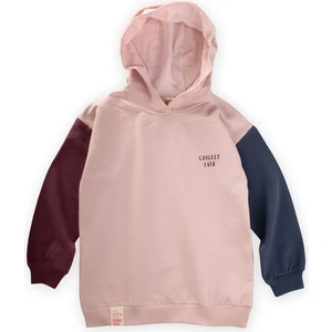 Multicolor Sweatshirt 5-12 Yaş Pudra