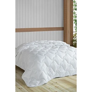 Tek Kişilik Microfiber Yorgan Antibakteriyel Hafif Yapı 155x215 cm Beyaz Renk