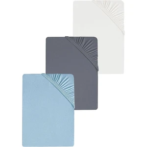 3 Adet Battal Boy Düz Pamuklu Çift Kişilik 200 x 200 cm Lastikli Penye Çarşaf