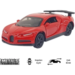 Vardem Çek Bırak Metal Küçük Arabalar 8 cm - 6411A - Kırmızı