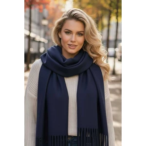 Kadın Yumuşak Dokulu Püsküllü Kışlık Buklet Atkı Şal