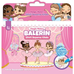 Magic Water Sihirli Boyama Kitabı Balerin Özel Sulu Kalem ile Water Painting