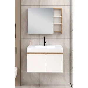 %100 MDF -  80 cm Saura Banyo Dolabı