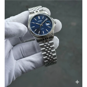 Rolex Datejust Erkek Kol Saati – Çelik Kordon, Mavi Kadran,takvimli Klasik Tarz