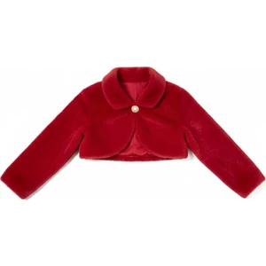 Pelüş Uzun Kol Kız Çocuk Bolerosu M00681