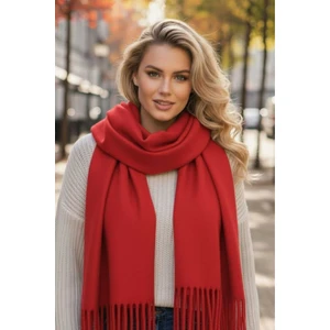 Kadın Yumuşak Dokulu Püsküllü Kışlık Buklet Atkı Şal