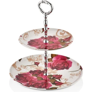 Desenli 2 Katlı Kurabiyelik Sunumluk