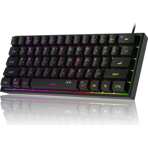 TS91 61 Tuş Rgb Kablolu Siyah Membran Türkçe Q Gaming Klavye