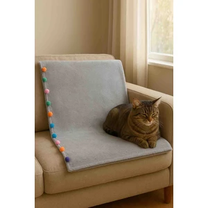 Ponponlu Kedi ve Köpek Minderi Yatağı Sıcacık