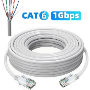 50 Metre Cat6 Internet Kablosu Utp Patch High Speed 1000 Mbps