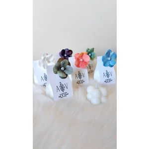 25 Adet Çiçek Süslemeli Kartlı Bubble Mum Hediyelik – Nişan, Söz, Nikah, Doğum Günü, Kına ve Özel Günler