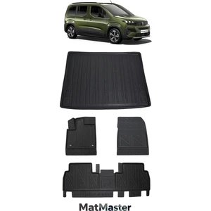 Peugeot Rifter 2025 Model 5d Premium Elstra Havuzlu Paspas ve Bagaj Havuzu Set