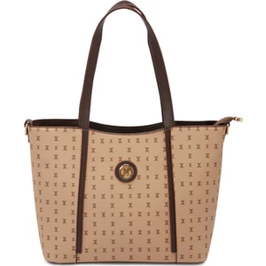 Bej Print Kadın Omuz Çantası - S1WPR0000804-T2E