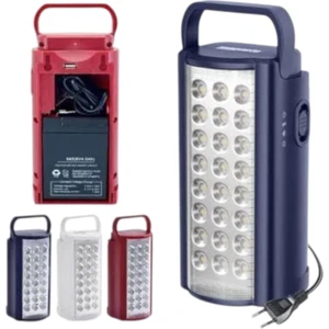 Kamp Lambası USB Şarj Çıkışlı 6V Akülü 80 Saat - 3gün Aydınlatma 24 Smd LED Işıldak Lamba 220V Şarj