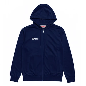 Kapüşonlu Tam Fermuarlı Sweatshirt Lıberter Lacivert