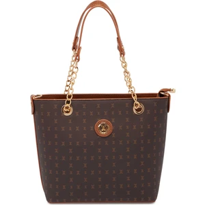 Kahve Print Kadın Omuz Çantası - S1WPR0000801-T4J