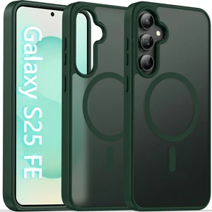 Samsung Galaxy S25 Fe Kılıf Kamera Çıkıntılı Mat Magsafe Wireless Şarj Destekli Renkli Hassas Butonlu Kapak