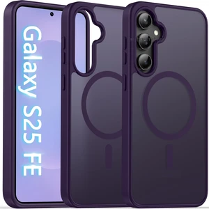 Samsung Galaxy S25 Fe Kılıf Kamera Çıkıntılı Mat Magsafe Wireless Şarj Destekli Renkli Hassas Butonlu Kapak