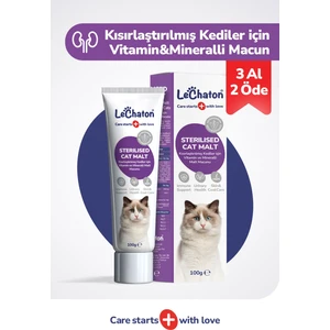 Kısırlaştırılmış Kedilere Özel Multivitaminli Malt Macun - Sterile Kısır Kedi Maltı 100 gr