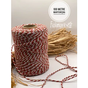 Premium (200 Metre 200 Gr) Marteniçka Karışık Renkli Hediye Paket Ipi Bileklik Kolye Yılbaşı