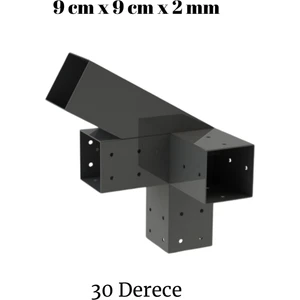 Çardak Pergole Birleştirme Aparatları 4 Kanallı Açılı (9x9 10X10 & 30-45 Derece Seçenekleriyle)