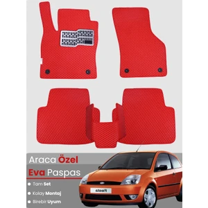 Ford Fiesta (2002-2008) Uyumlu Eva Paspas Tam Set–araca Özel,su Geçirmez,kolay Montaj